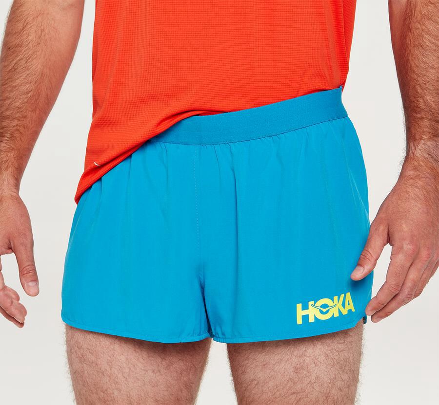 Hoka One One Performance - Men's Shorts - Blue - UK 726LAMRCI